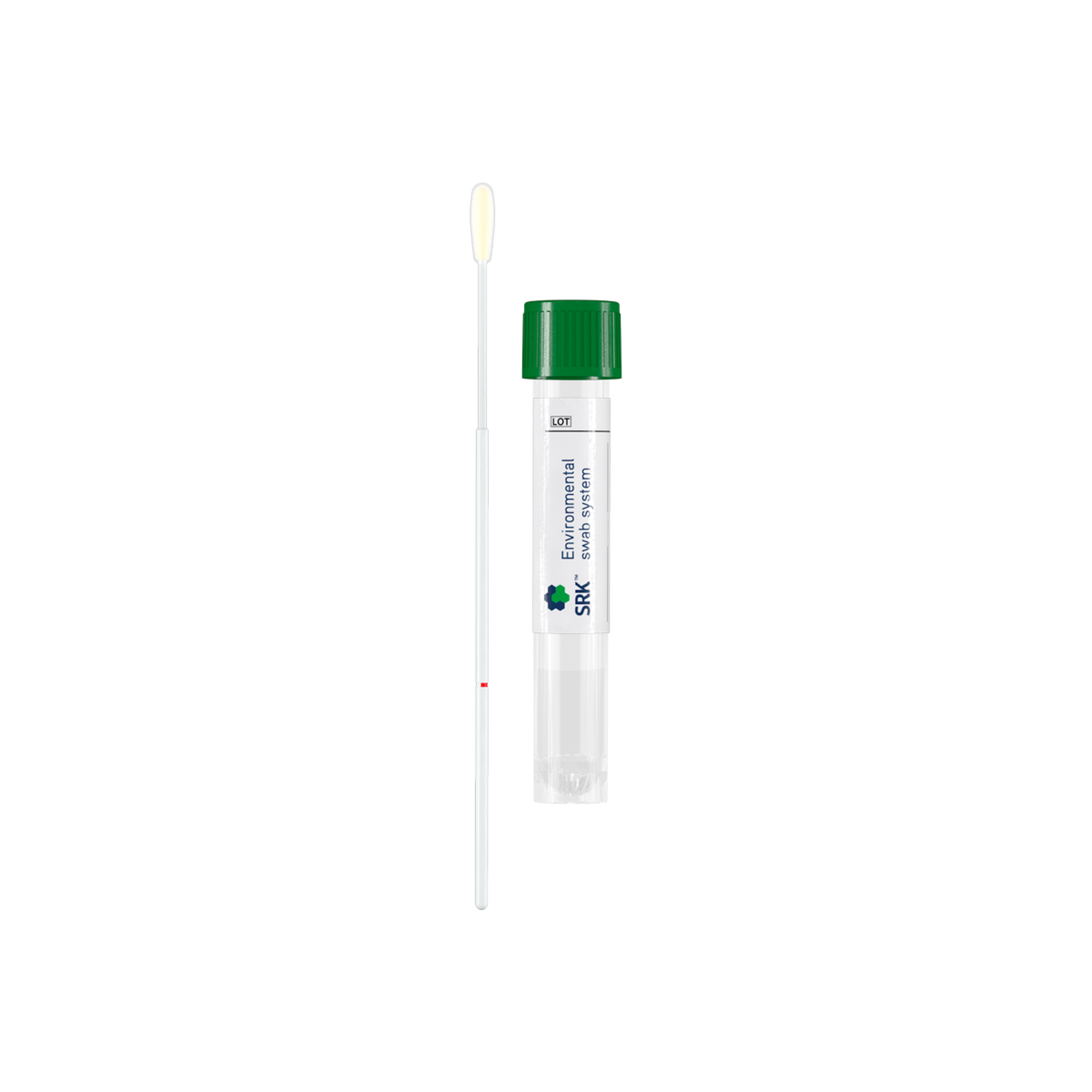 SRK SOLUTION 2,5 ml, TUBE TRANSPORT BOUCHON A VIS, 1 REGUL FLOQSWAB