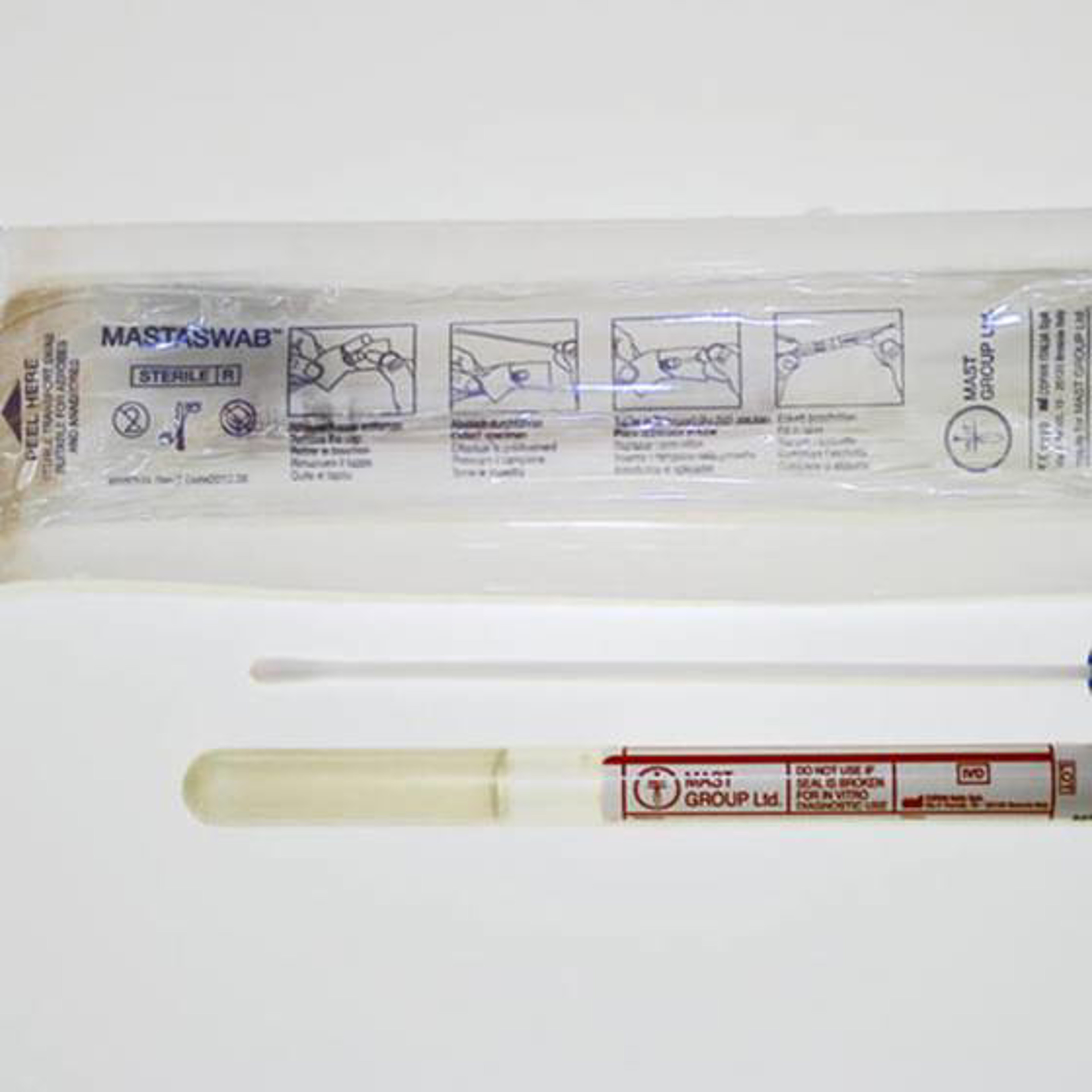 MASTASWAB® MD508-OP, Plastikstab, Amies-Gel klar