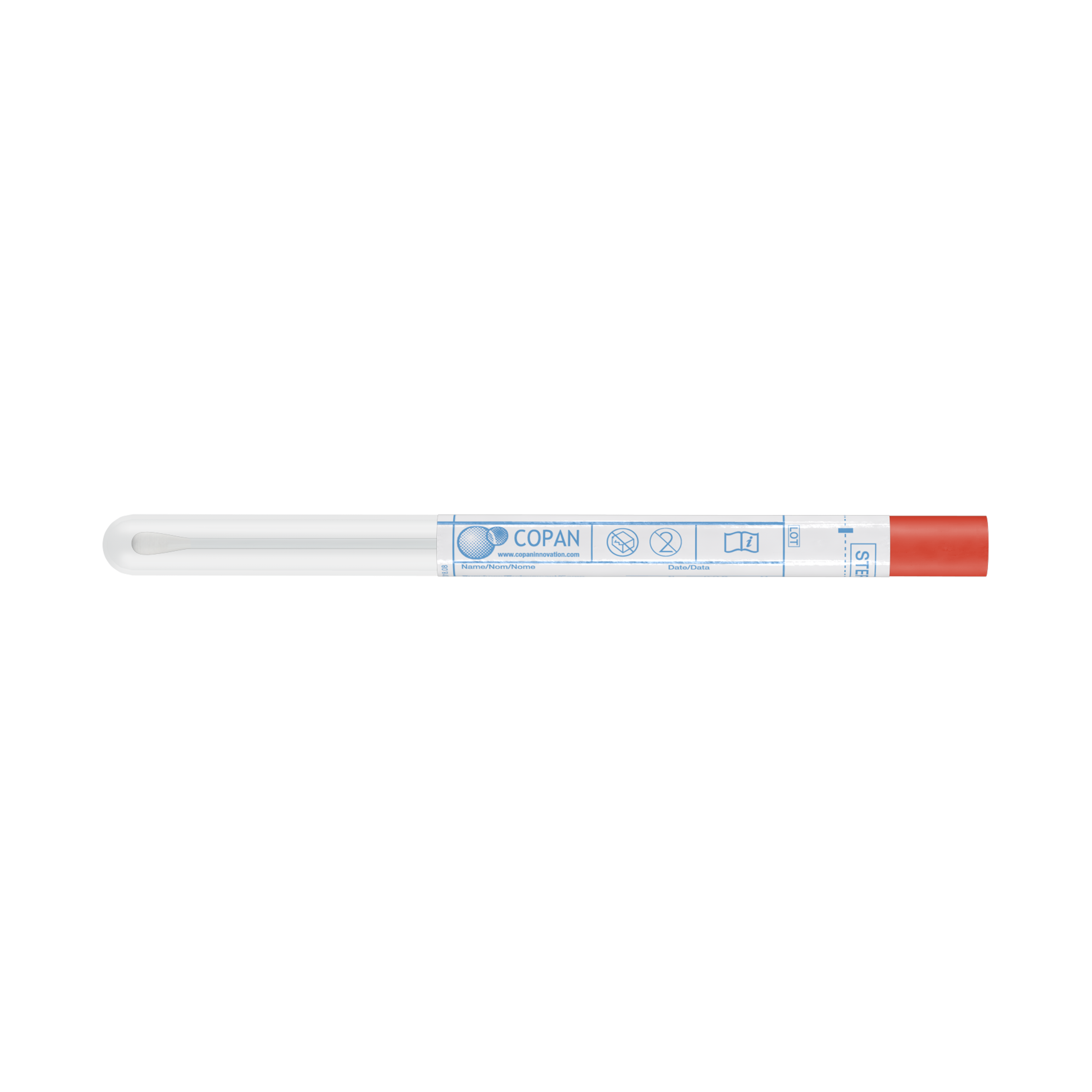 ECOUVILLON SEC REGULAR POLYESTER TIGE PLASTIQUE